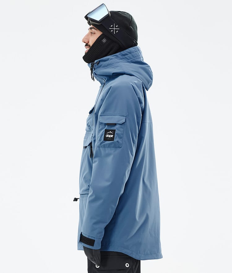 Dope Akin Snowboard Jacket Men Blue Steel