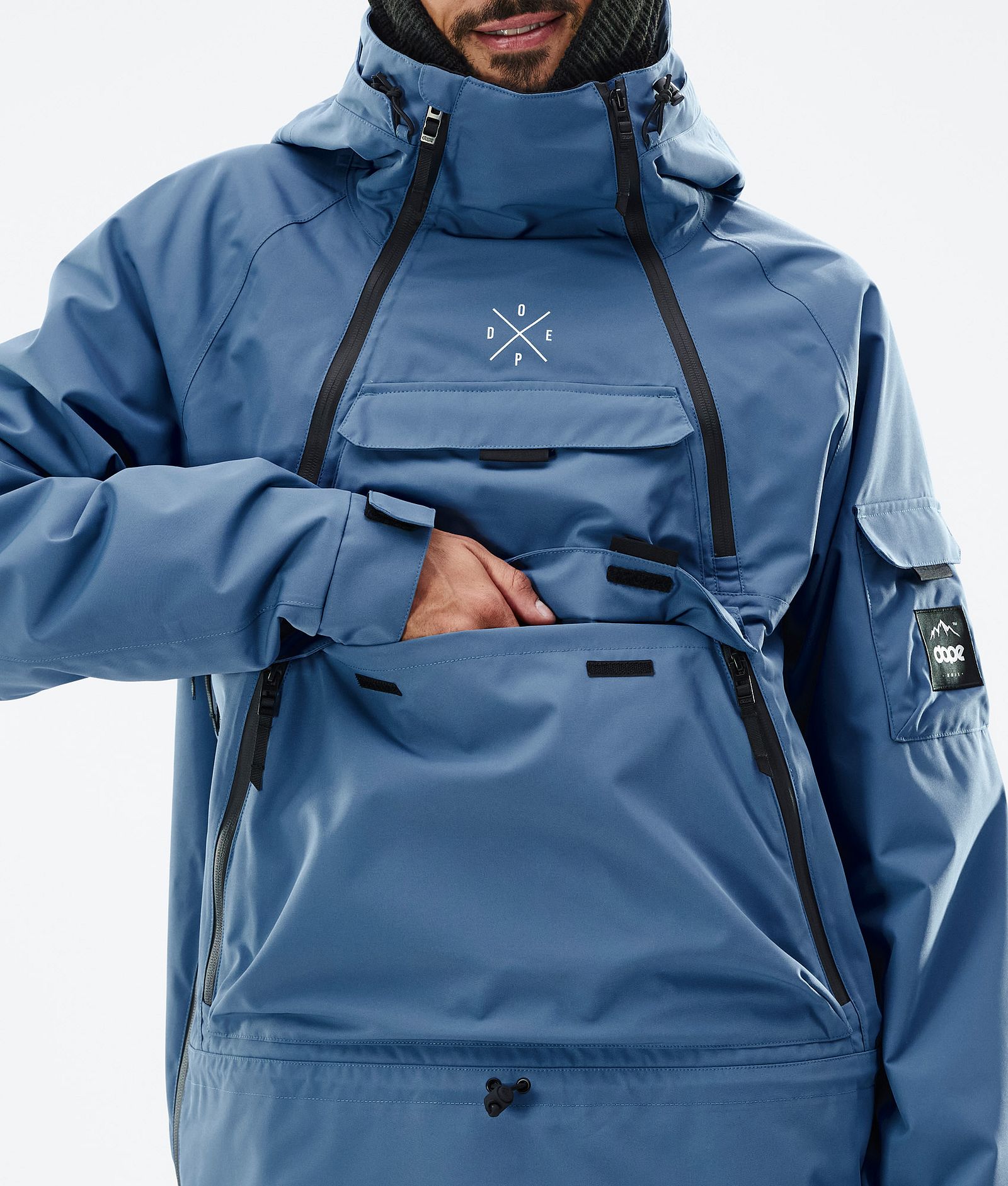 Dope Akin Veste de Ski Homme Blue Steel, Image 9 sur 9