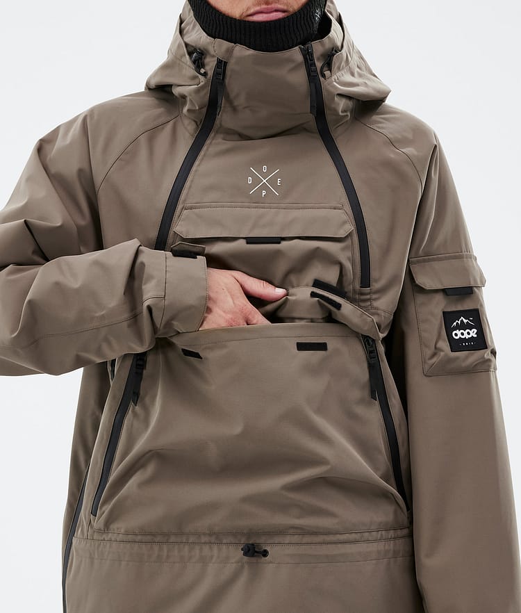 Dope Akin Ski Jacket Men Walnut, Image 9 of 9