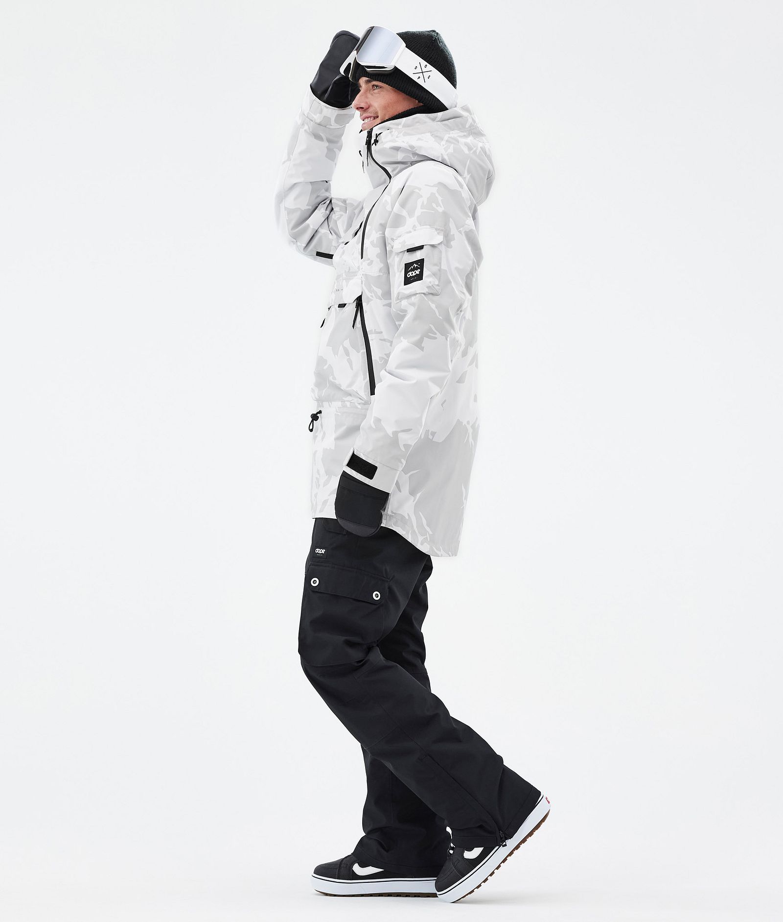 Dope Akin Snowboard Jacket Men Grey Camo Renewed, Image 3 of 8