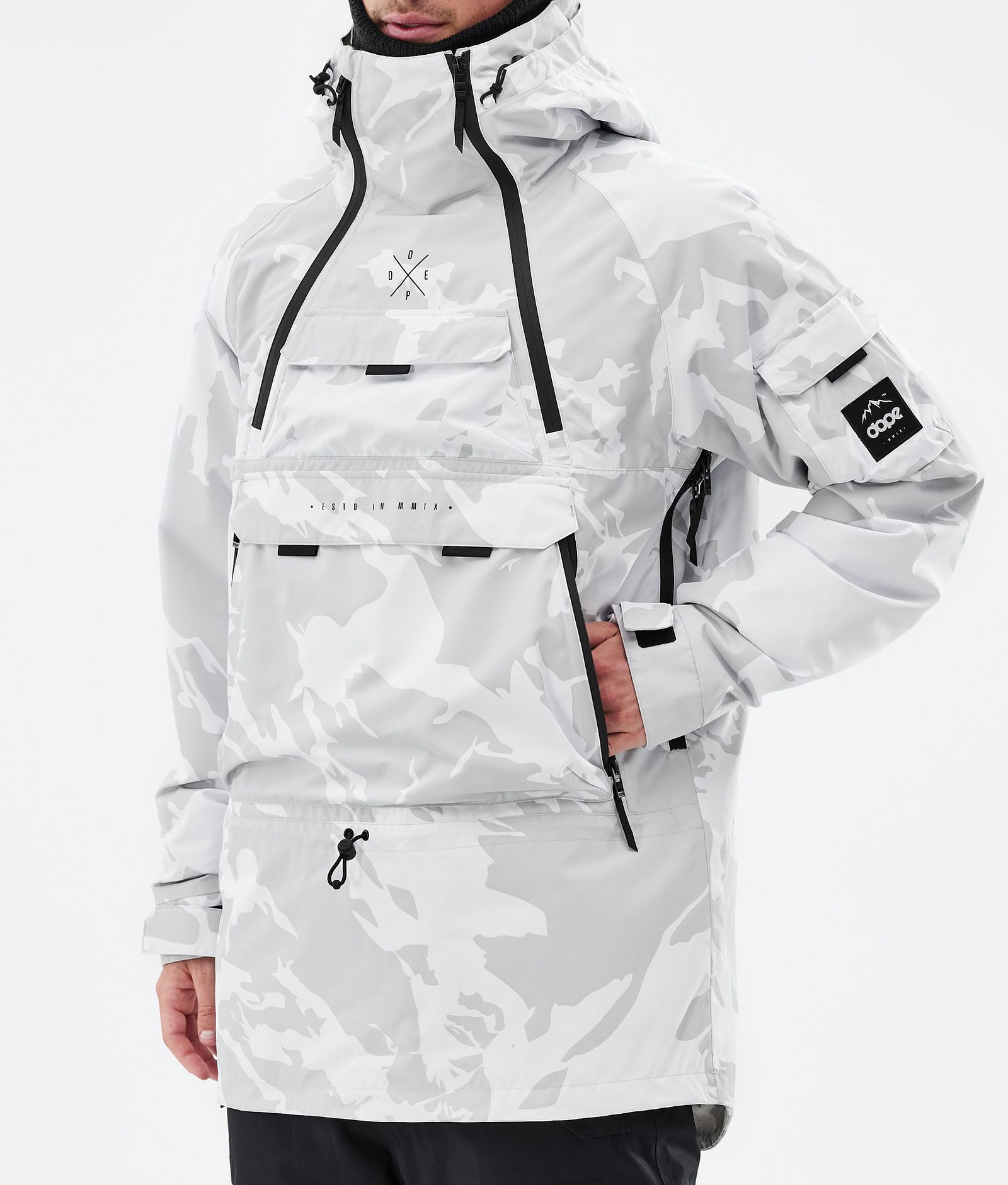 Dope Akin Chaqueta Snowboard Hombre Grey Camo Renewed, Imagen 7 de 8