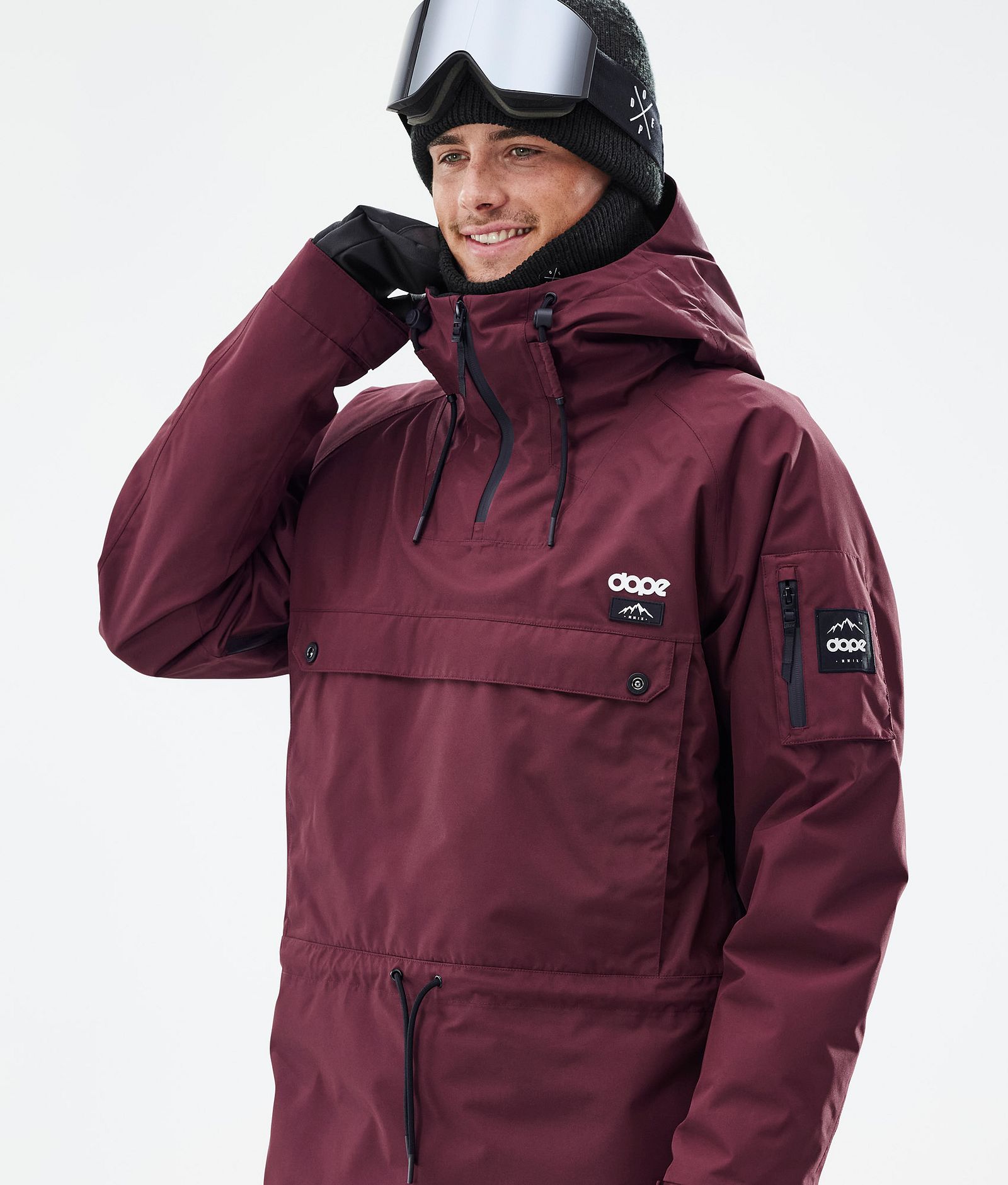 Dope Annok Veste de Ski Homme Don Burgundy, Image 2 sur 9