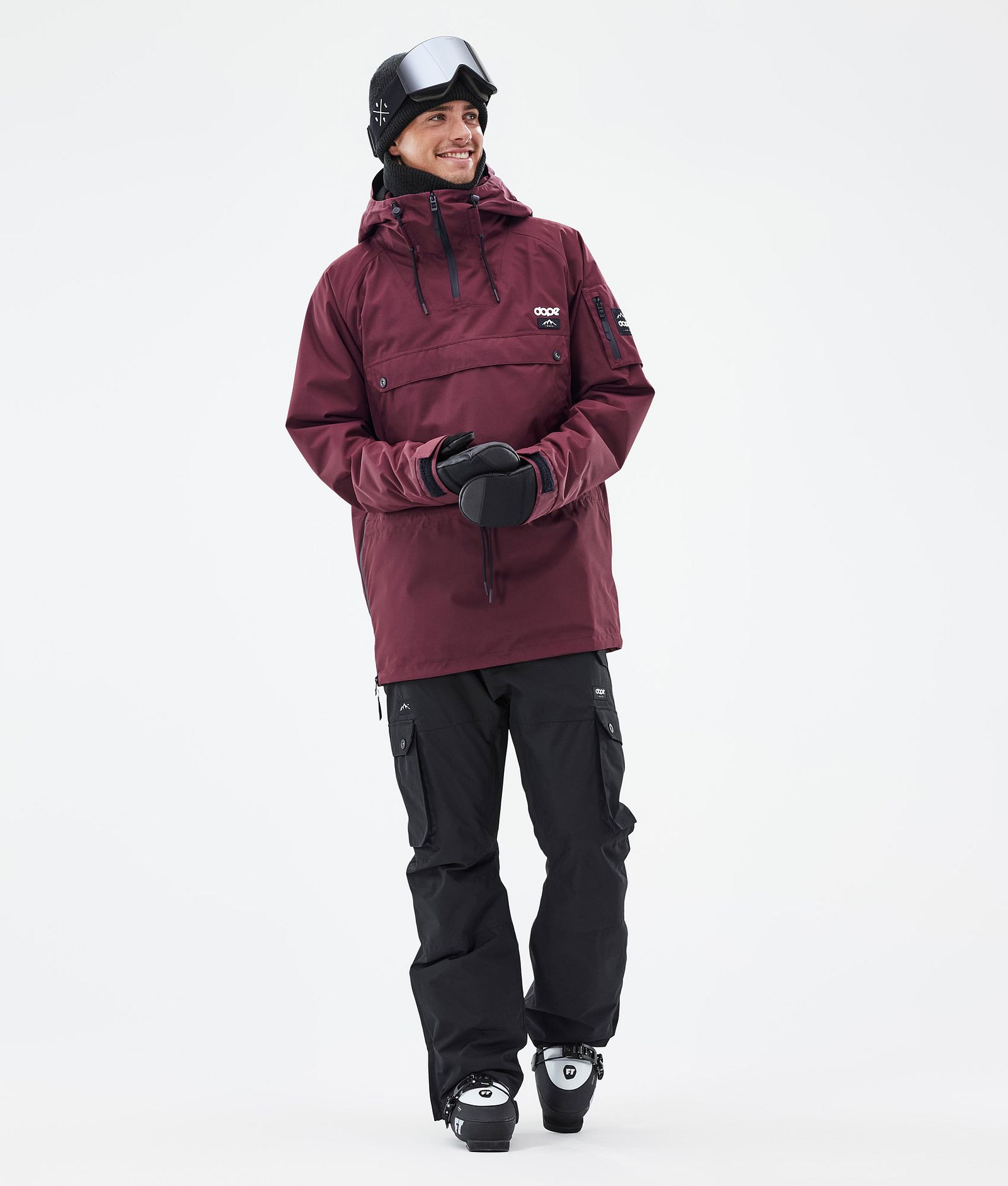 Dope Annok Veste de Ski Homme Don Burgundy, Image 3 sur 9