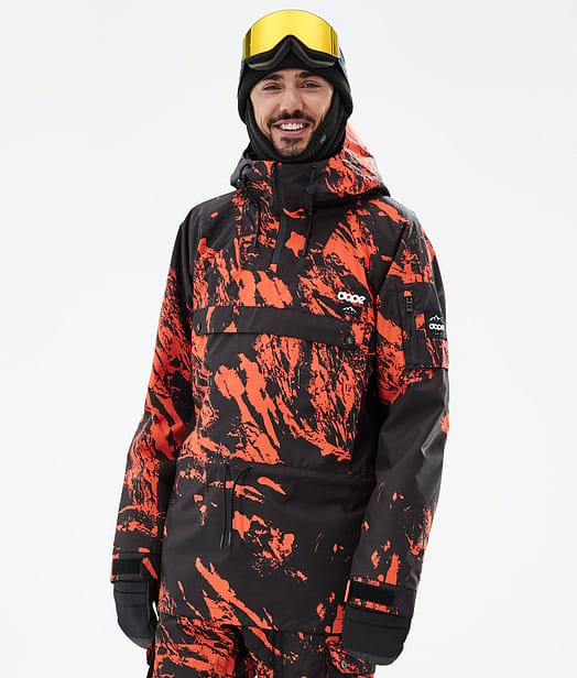 Dope Annok Kurtka Snowboardowa Mężczyźni Paint Orange