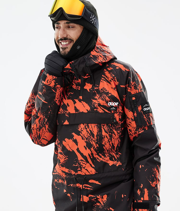 Dope Annok Giacca Snowboard Uomo Paint Orange, Immagine 2 di 9