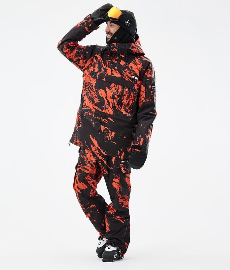 Dope Annok Veste de Ski Homme Paint Orange, Image 3 sur 9