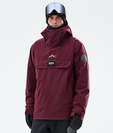 Dope Blizzard Snowboard Jacket Men Burgundy Renewed