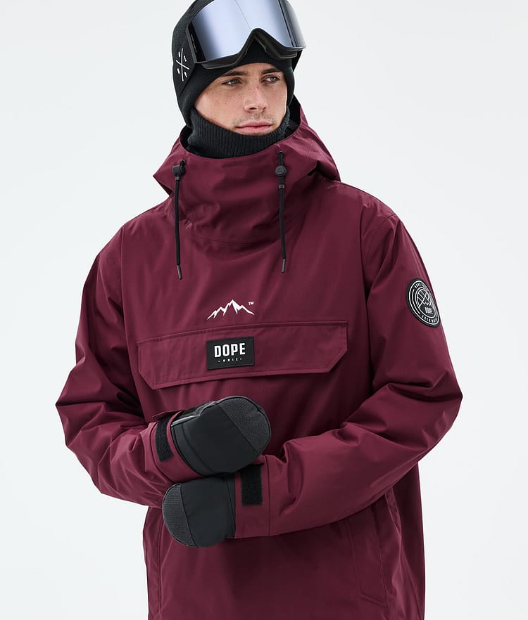 Dope Blizzard Snowboard Jacket Men Burgundy Renewed, Image 2 of 9