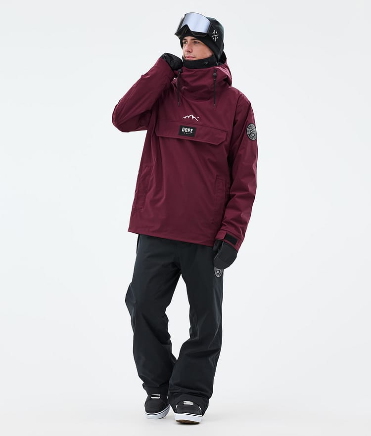 Dope Blizzard Snowboard Jacket Men Burgundy Renewed, Image 3 of 9