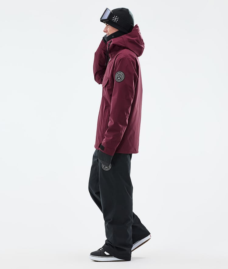 Dope Blizzard Snowboard Jacket Men Burgundy Renewed, Image 4 of 9