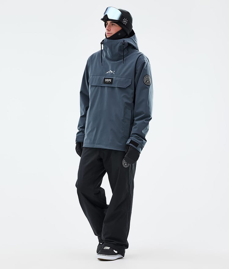 Dope Blizzard Snowboard Jacket Men Metal Blue Renewed, Image 3 of 9