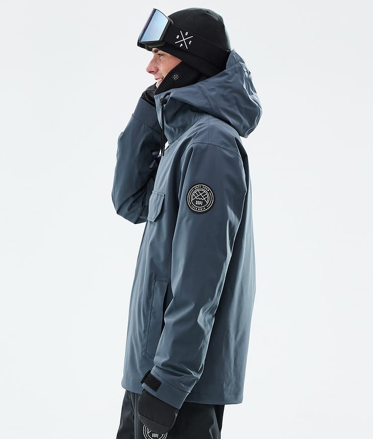 Dope Blizzard Snowboard Jacket Men Metal Blue Renewed, Image 6 of 9