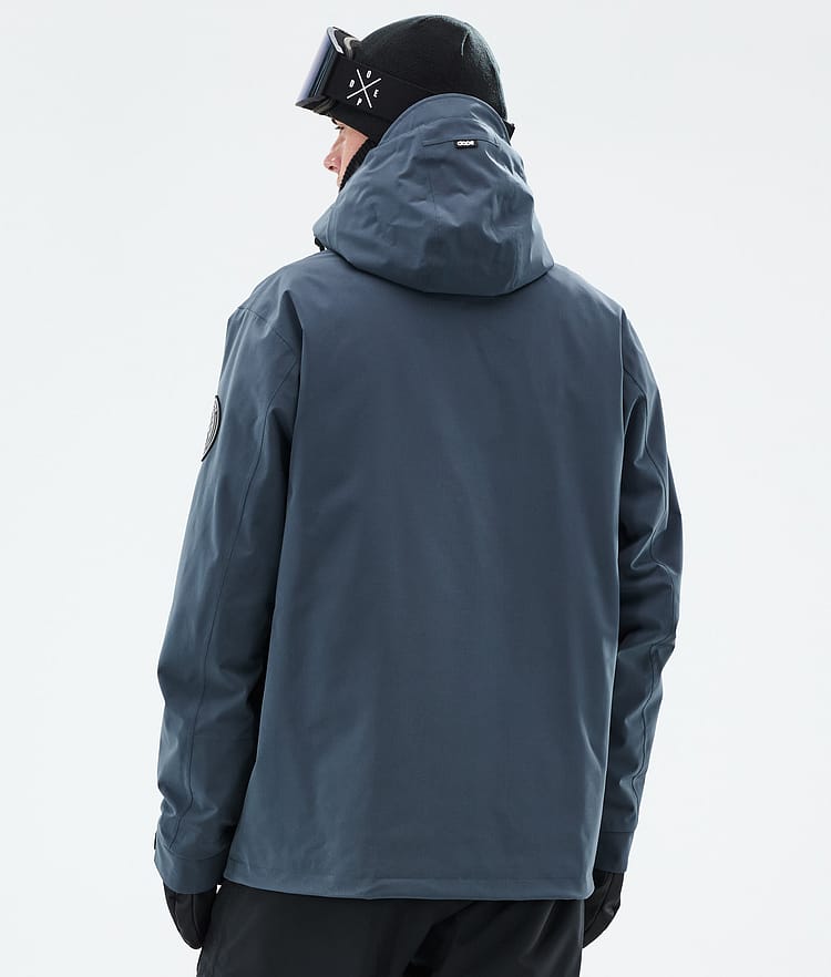 Dope Blizzard Snowboard Jacket Men Metal Blue Renewed, Image 7 of 9