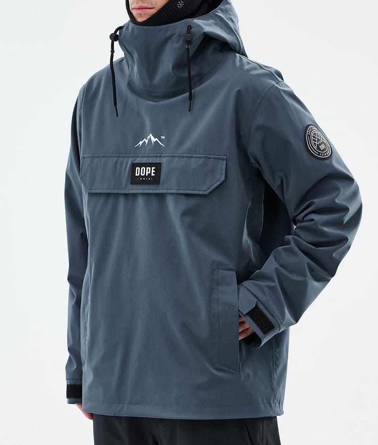 Dope Blizzard Snowboard Jacket Men Metal Blue Renewed, Image 8 of 9