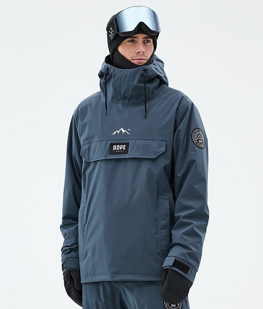 Dope Blizzard Snowboard Jacket Men Metal Blue