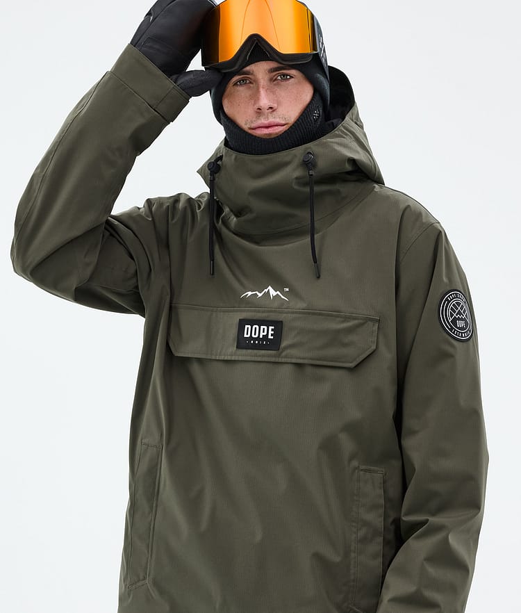 Dope Blizzard Snowboard Jacket Men Olive Green Renewed, Image 2 of 9