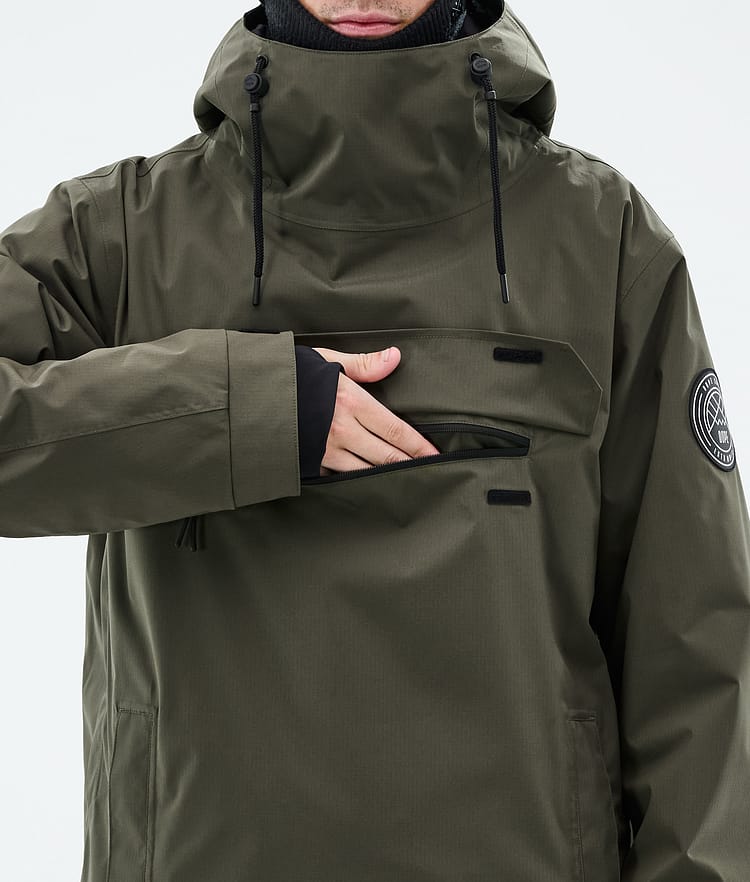 Dope Blizzard Snowboard Jacket Men Olive Green Renewed, Image 9 of 9