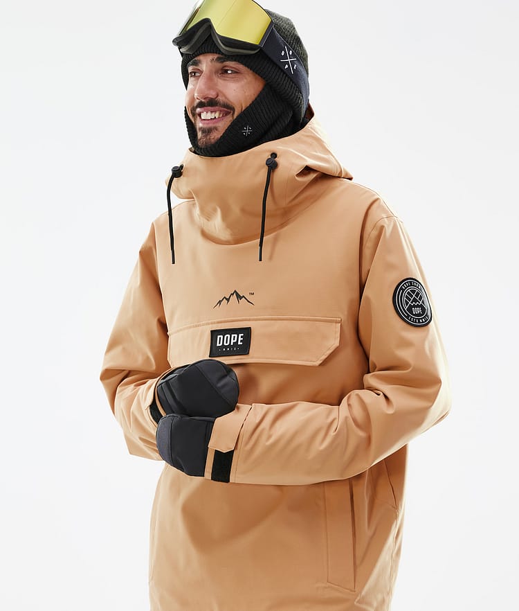 Dope Blizzard Snowboard Jacket Men Khaki Yellow, Image 2 of 9