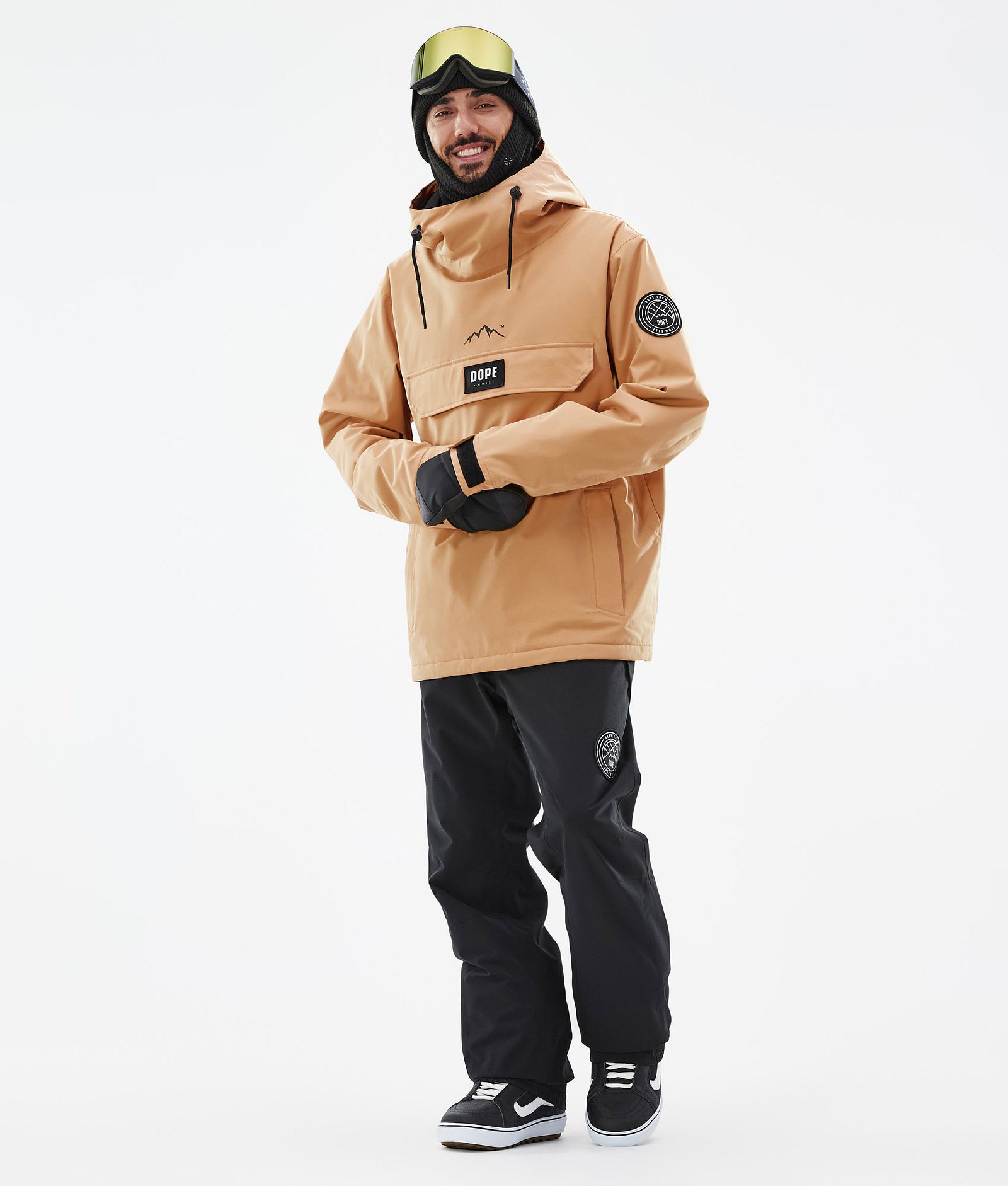 Dope Blizzard Snowboard Jacket Men Khaki Yellow Renewed, Image 3 of 9