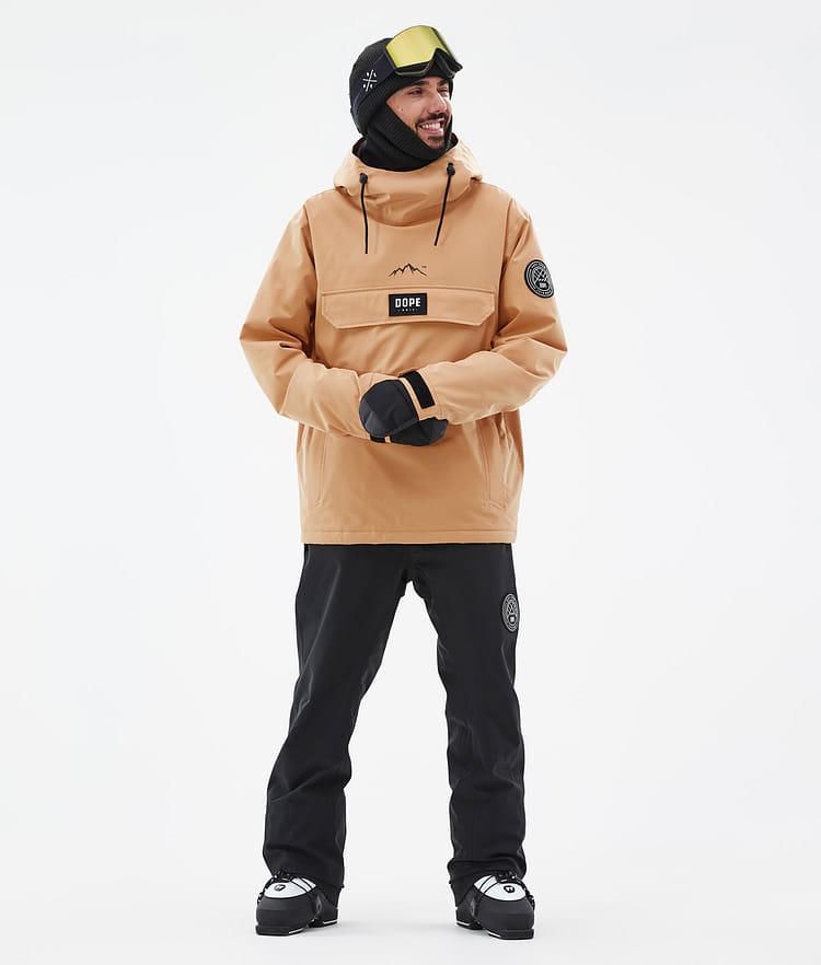 Dope Blizzard Ski Jacket Men Khaki Yellow, Image 3 of 9