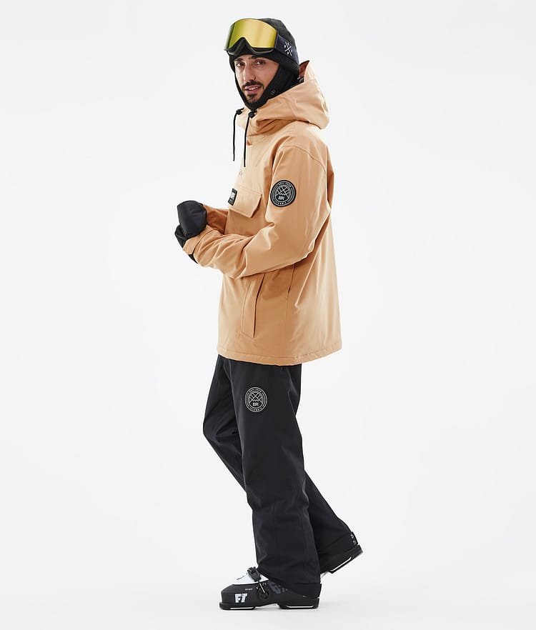 Dope Blizzard Ski Jacket Men Khaki Yellow, Image 4 of 9