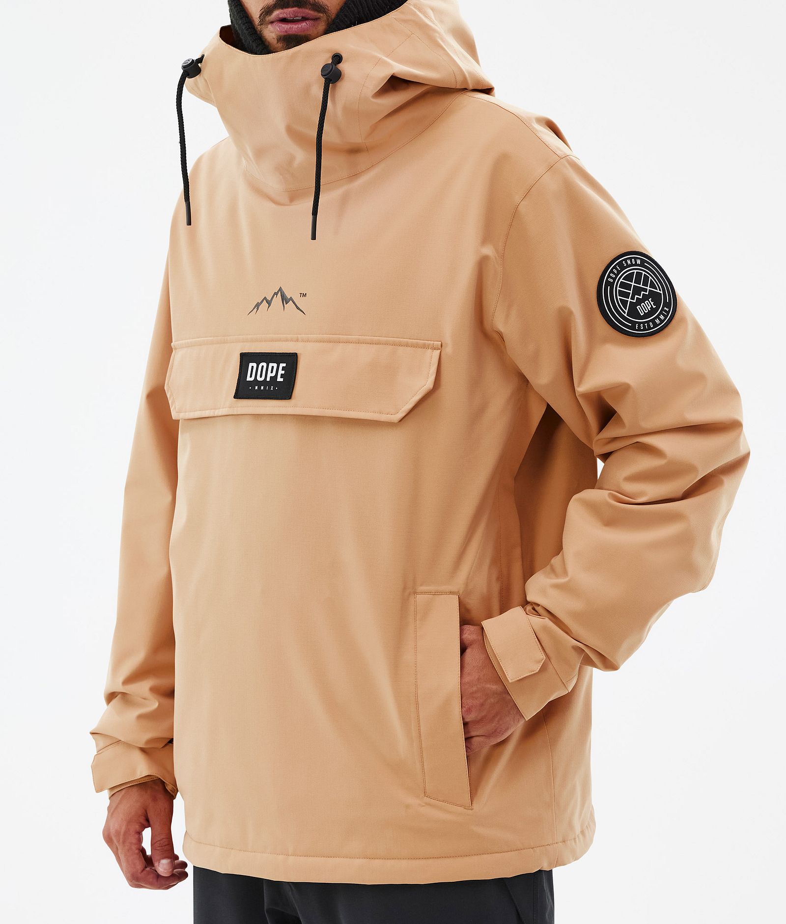 Dope Blizzard Ski Jacket Men Khaki Yellow, Image 8 of 9