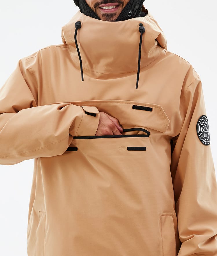 Dope Blizzard Snowboard Jacket Men Khaki Yellow, Image 9 of 9