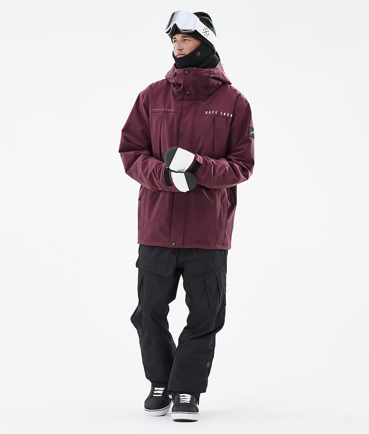 Dope Ranger Veste Snowboard Homme Burgundy, Image 3 sur 10