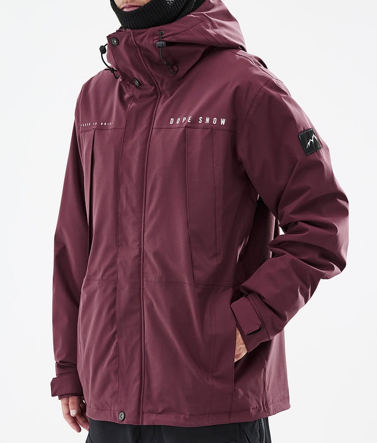 Dope Ranger Snowboard Jacket Men Burgundy, Image 8 of 10