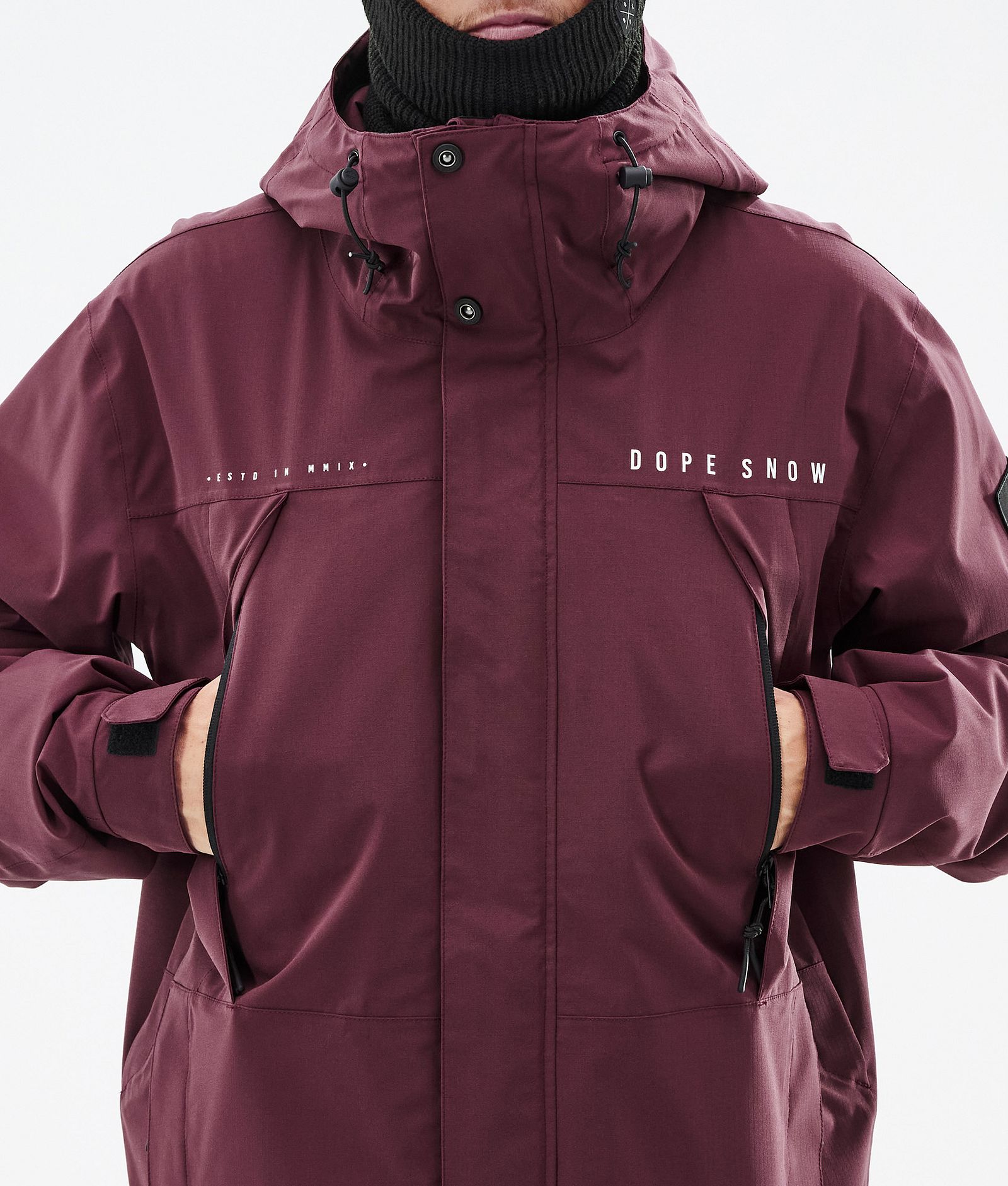 Dope Ranger Ski Jacket Men Burgundy, Image 9 of 10