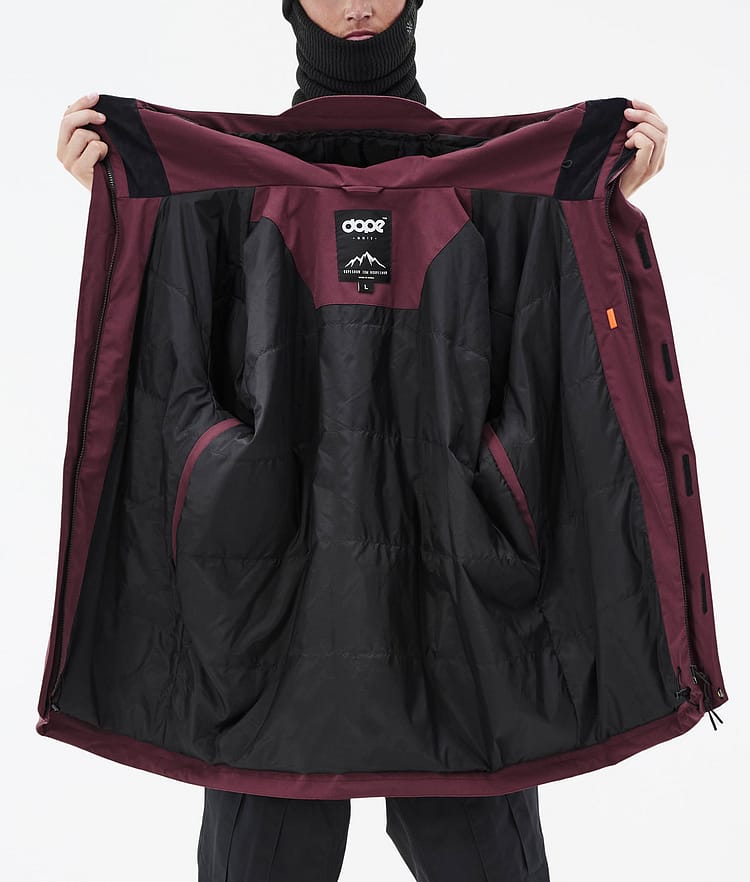 Dope Ranger Snowboard Jacket Men Burgundy, Image 10 of 10