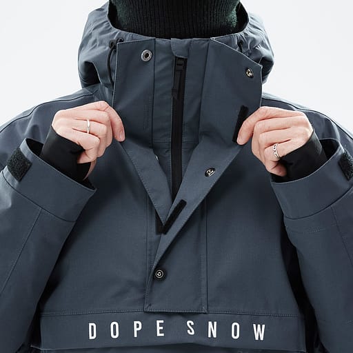 Halv lynlås med dobbelt knap Hovedproduktdetaljebillede,