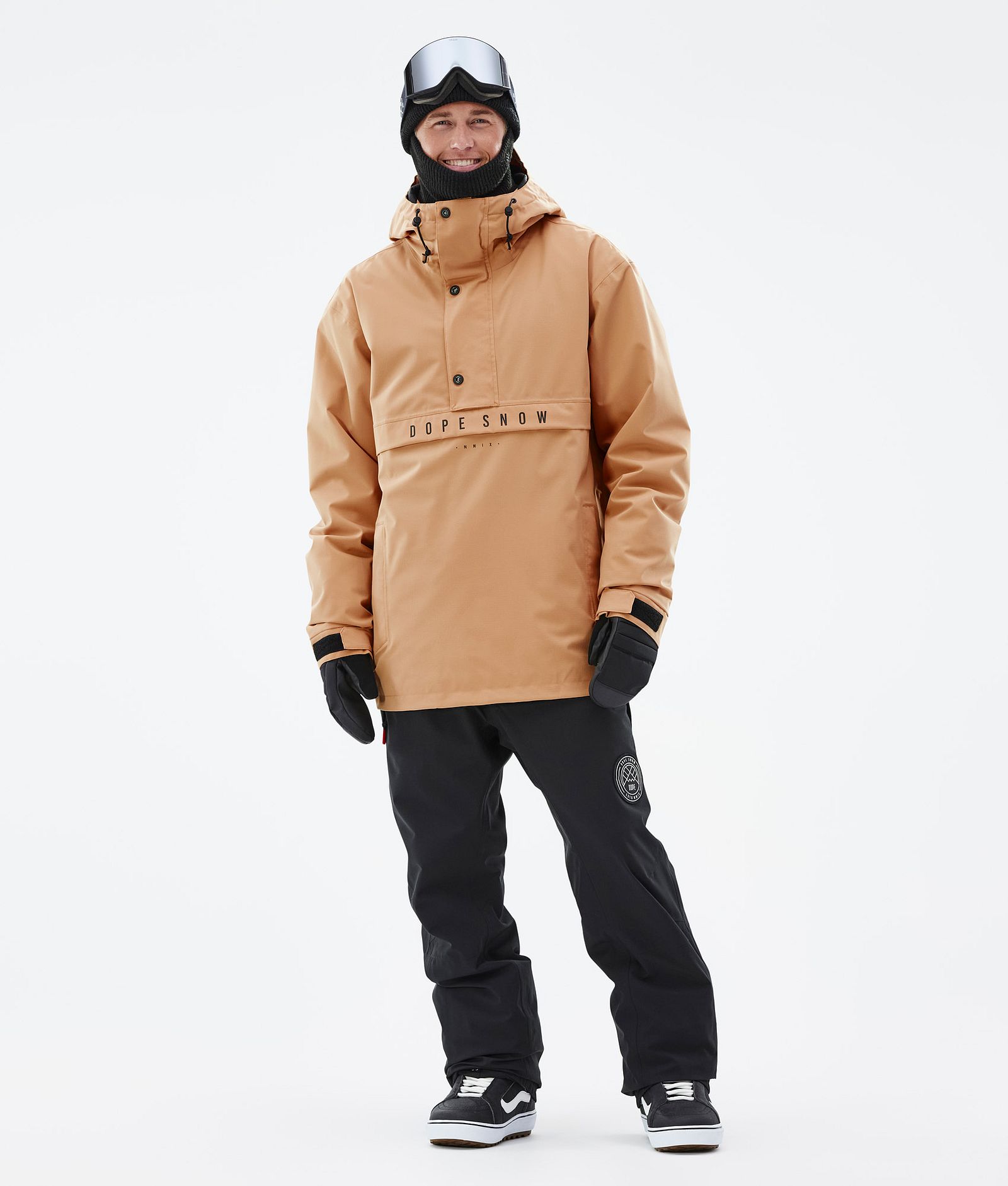 Dope Legacy Snowboard Jacket Men Khaki Yellow Renewed, Image 3 of 9