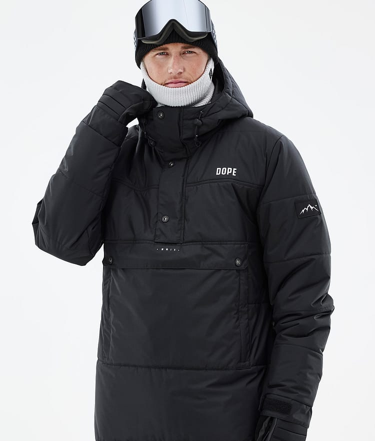 Dope Puffer Snowboard Jacket Men Black Renewed, Image 2 of 9