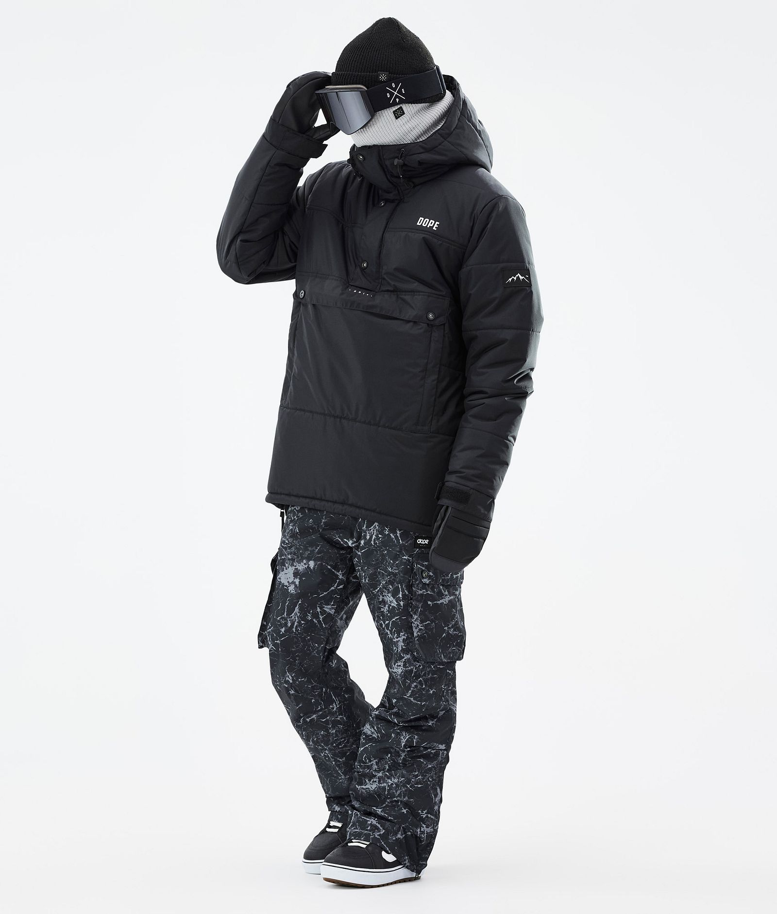 Dope Puffer Kurtka Snowboardowa Mężczyźni Black Renewed, Zdjęcie 3 z 9