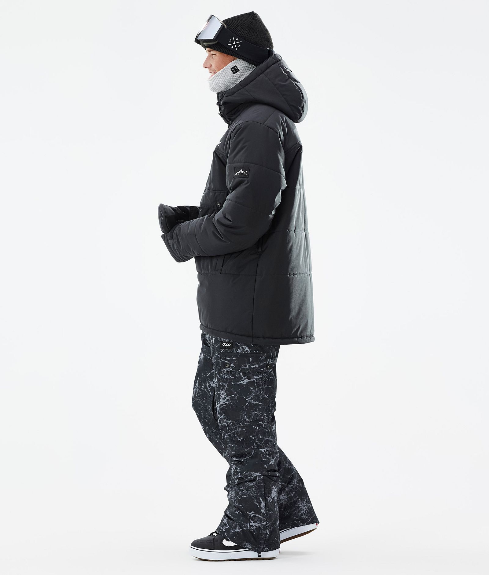 Dope Puffer Kurtka Snowboardowa Mężczyźni Black Renewed, Zdjęcie 4 z 9