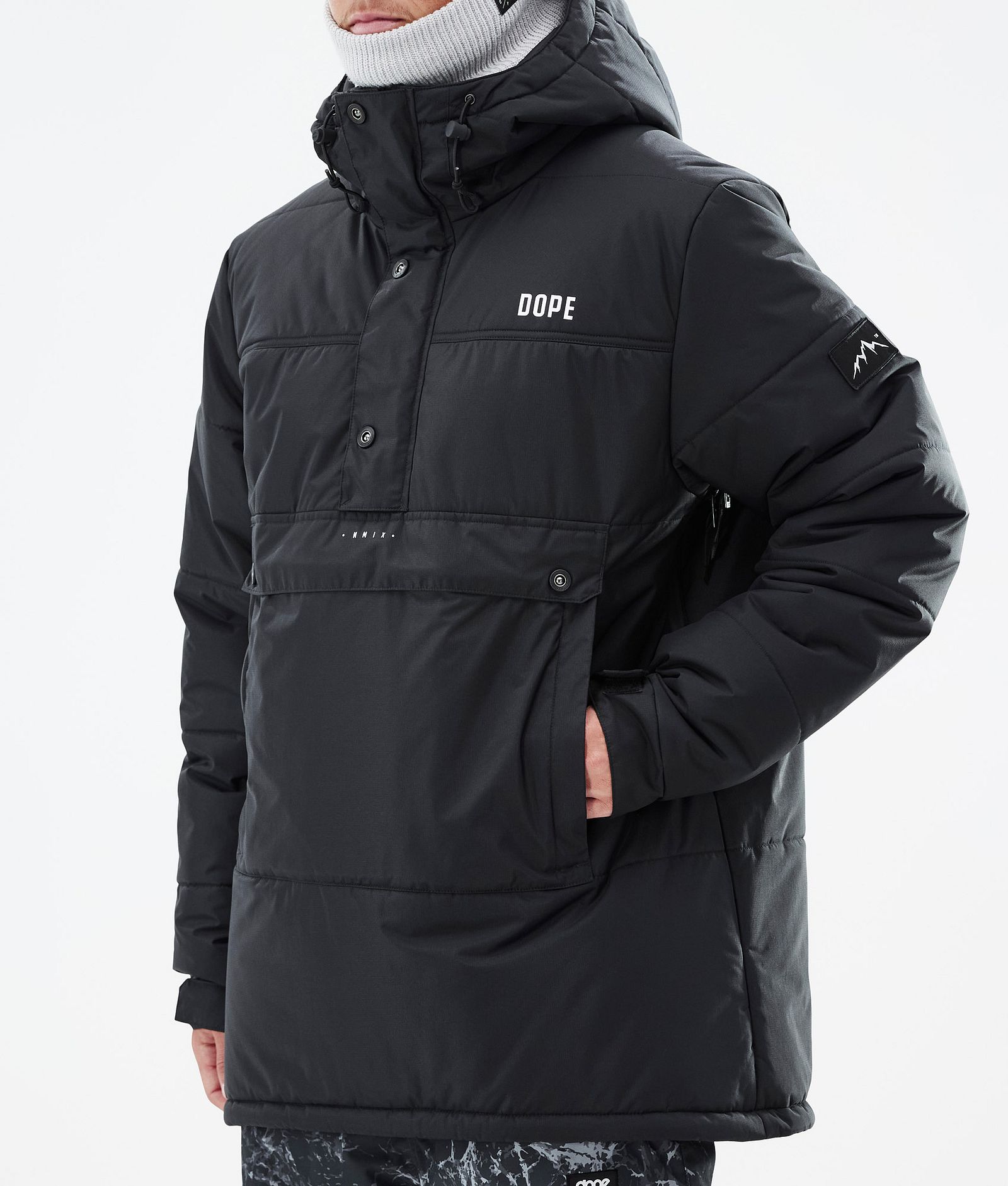 Dope Puffer Giacca Snowboard Uomo Black Renewed, Immagine 8 di 9