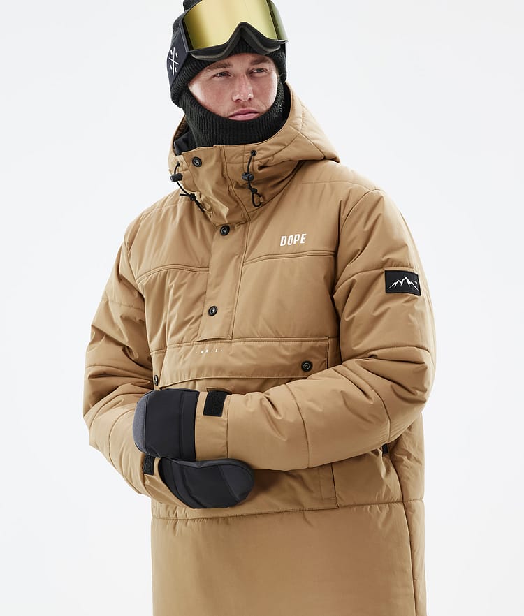 Dope Puffer Snowboard Jacket Men Gold Renewed, Image 2 of 9