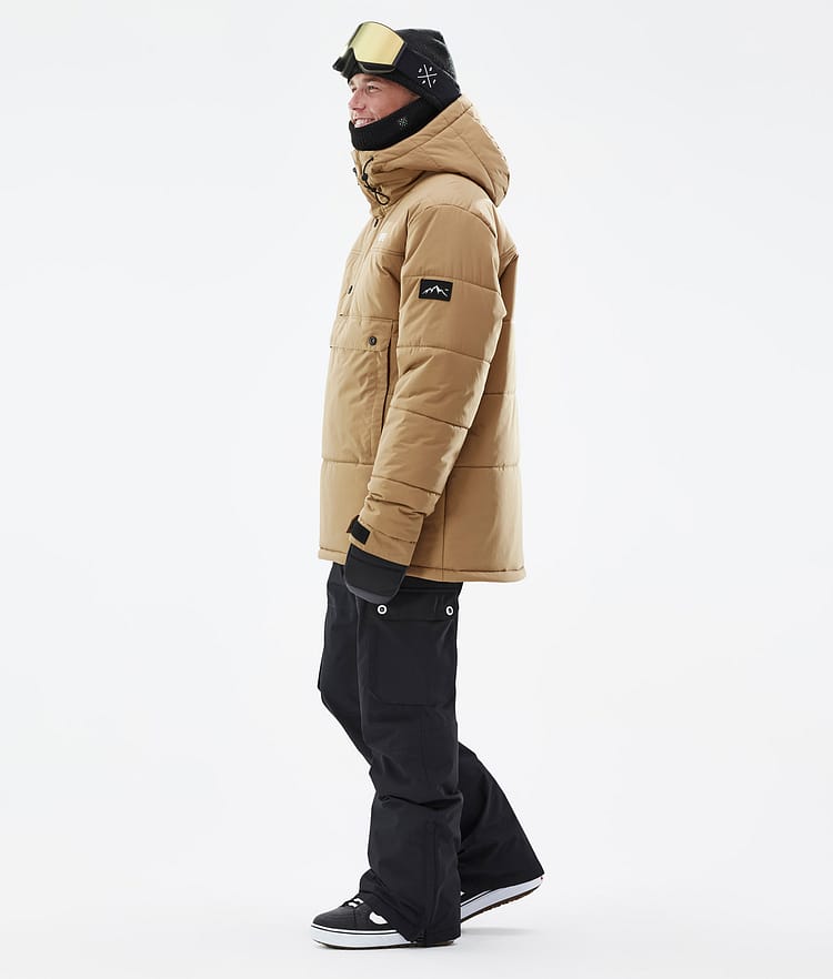 Dope Puffer Snowboard Jacket Men Gold Renewed, Image 4 of 9