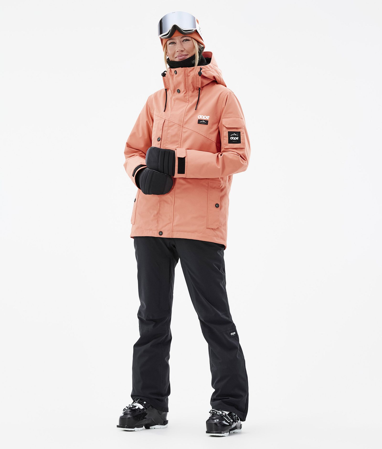 Dope Adept W Veste de Ski Femme Peach, Image 3 sur 10