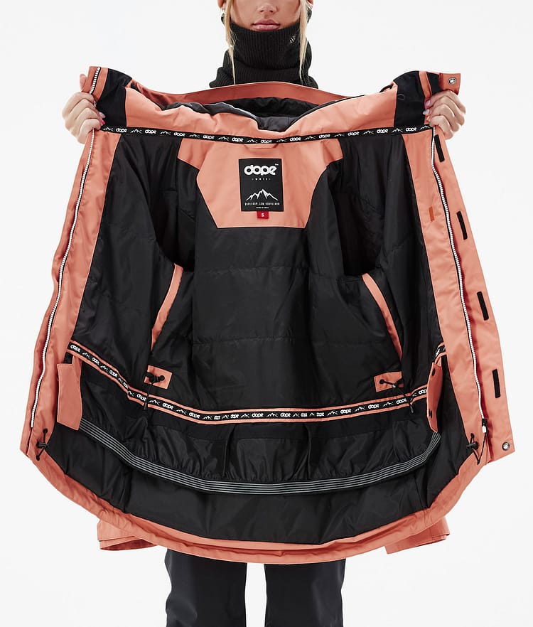 Dope Adept W Veste de Ski Femme Peach