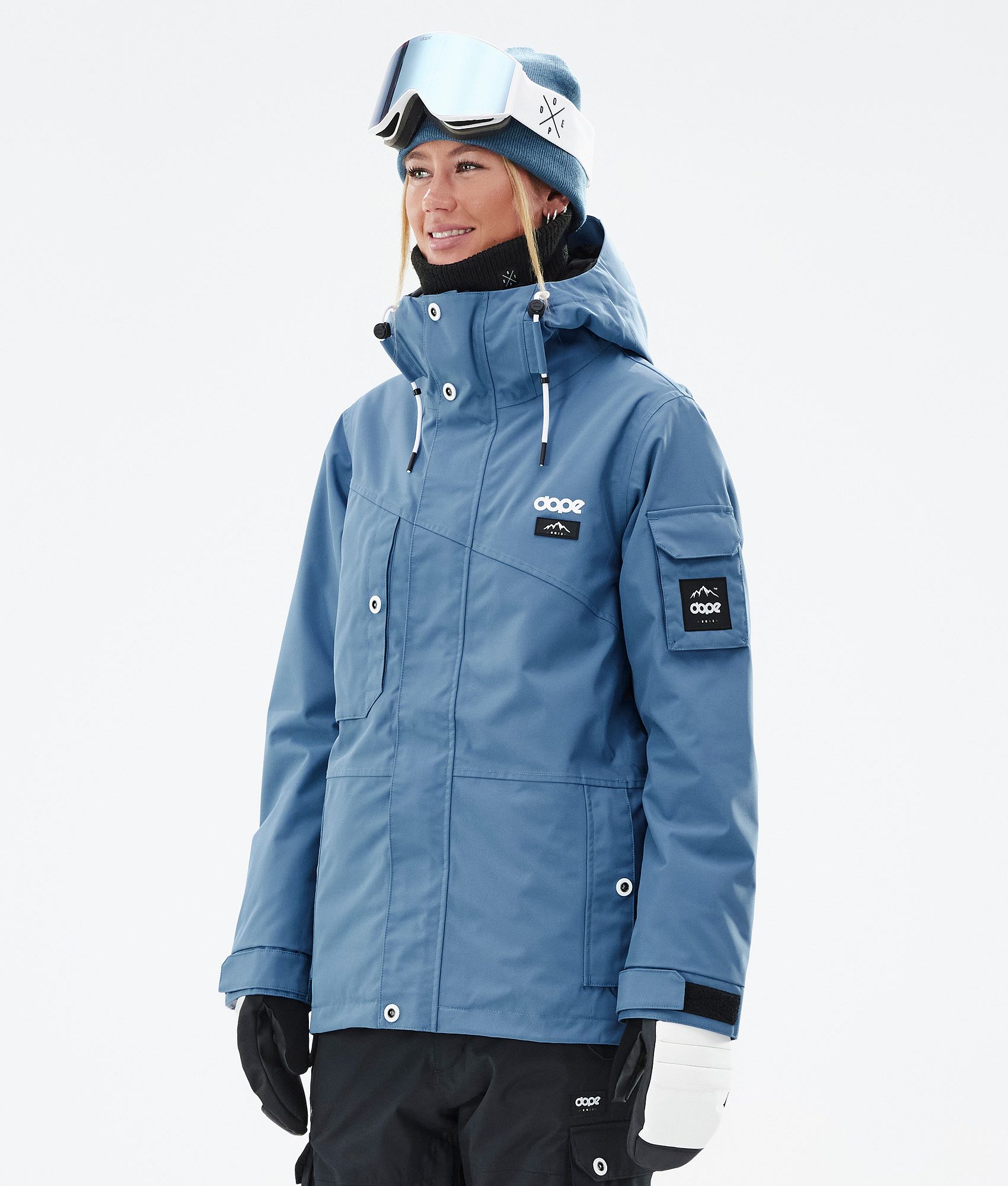 GEMYSE Veste de Ski Imperméable de Montagne pour Fille Manteau d'hiver Extérieur en Polaire Coupe-Vent avec Capuche 