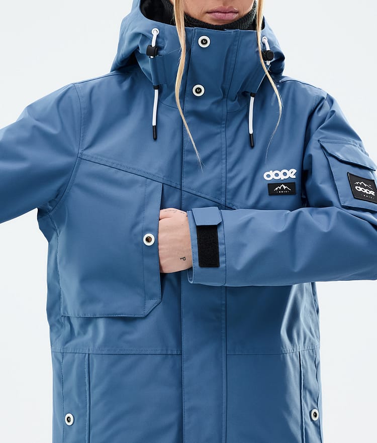Dope Adept W Snowboard Jacket Women Blue Steel Renewed, Image 9 of 10