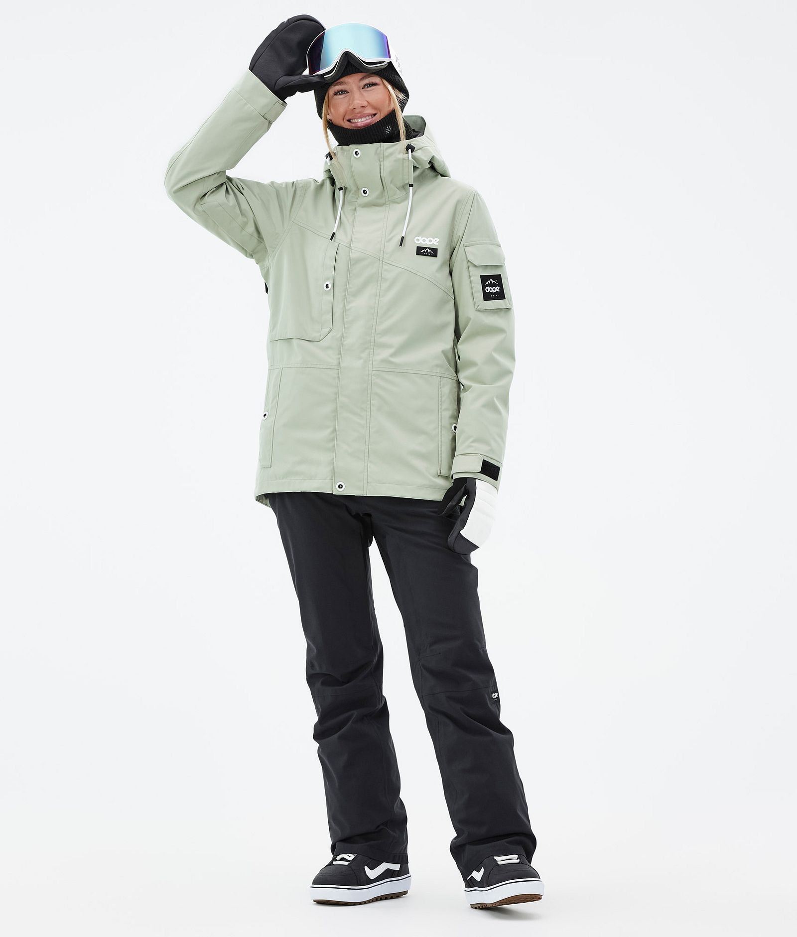 Dope Adept W Veste Snowboard Femme Soft Green, Image 3 sur 10