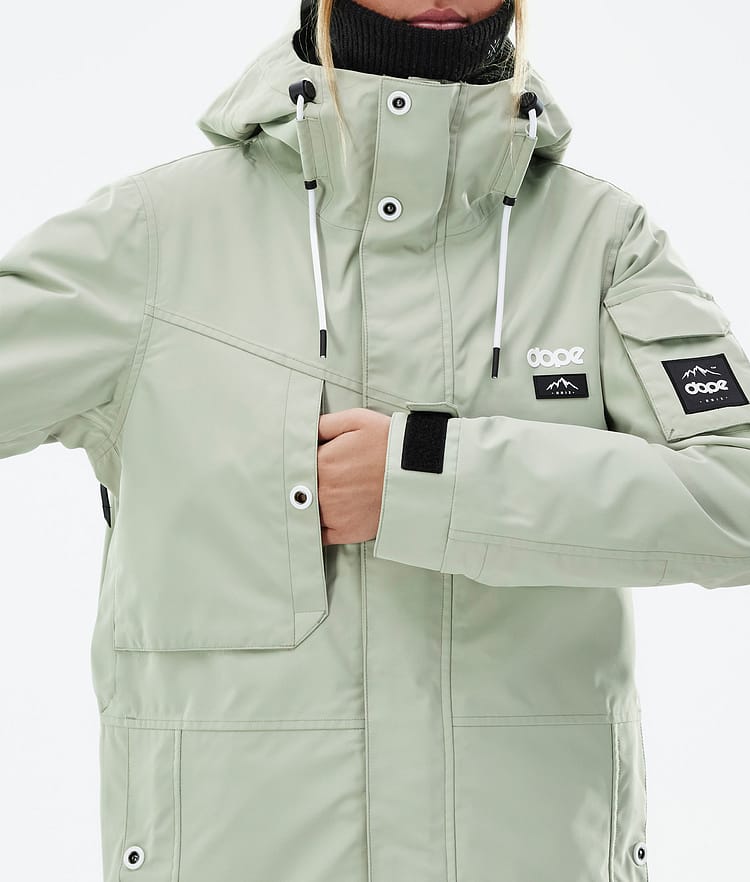 Dope Adept W Veste de Ski Femme Soft Green, Image 9 sur 10