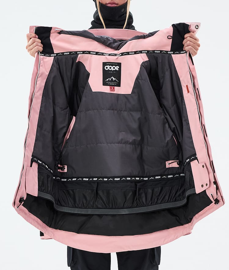 Dope Adept W Lyžařská Bunda Dámské Soft Pink, Obrázek 9 z 9