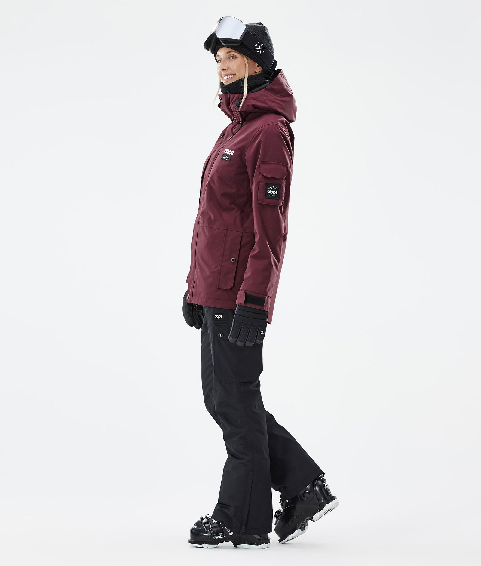 Dope Adept W Ski Jacket Women Don Burgundy, Image 3 of 8