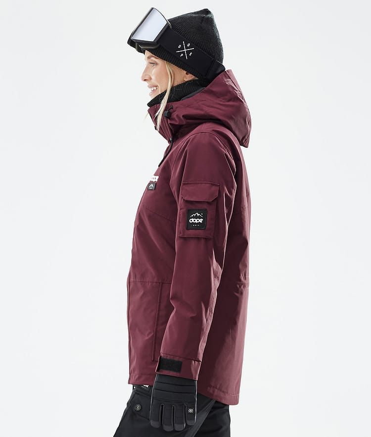 Dope Adept W Ski Jacket Women Don Burgundy, Image 6 of 8