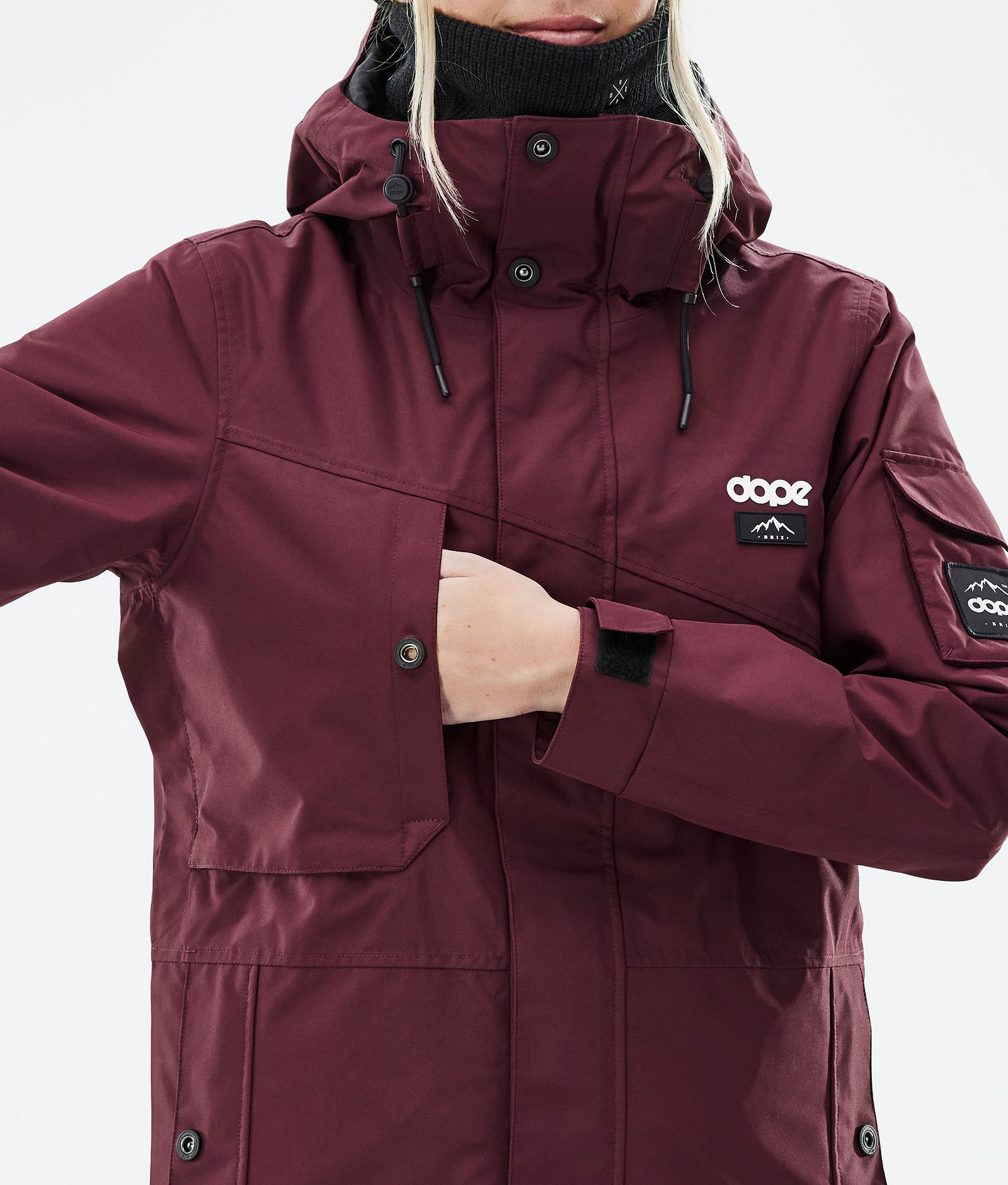 Dope Adept W Ski Jacket Women Don Burgundy, Image 8 of 8