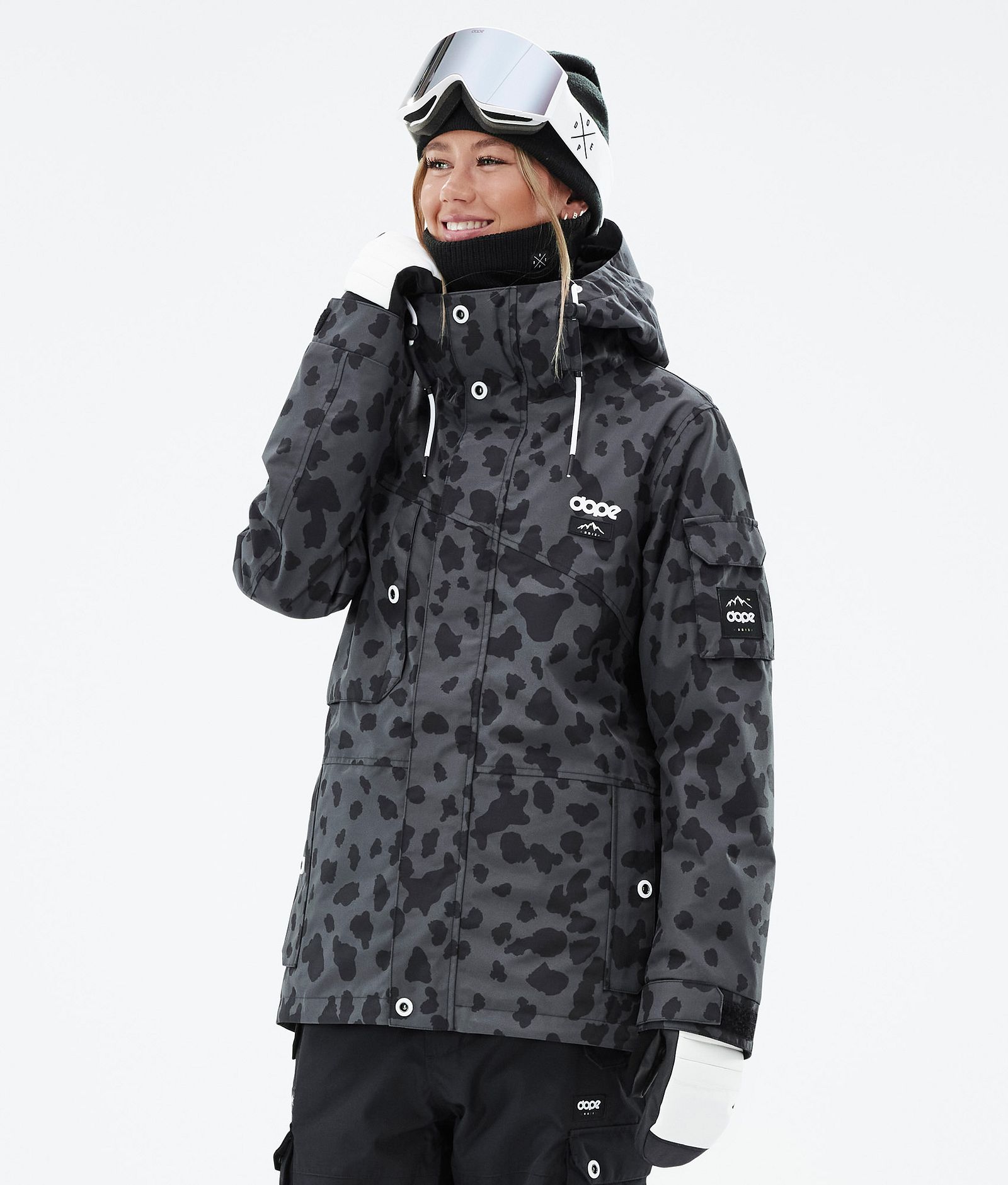 Dope Adept W Snowboard Jacket Women Dots Phantom Renewed, Image 1 of 10